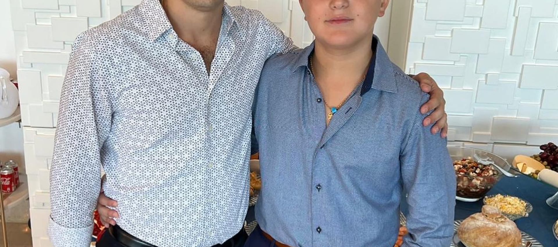 Eli Levy con alumno de Barmitzva
